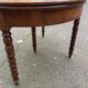 Table à manger ronde extensible par abattant console du 19ème