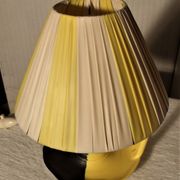 Petite lampe bougeoir vintage ceramique signée Vallauris
