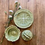 Vintage slurry dish in the shape of cabbage