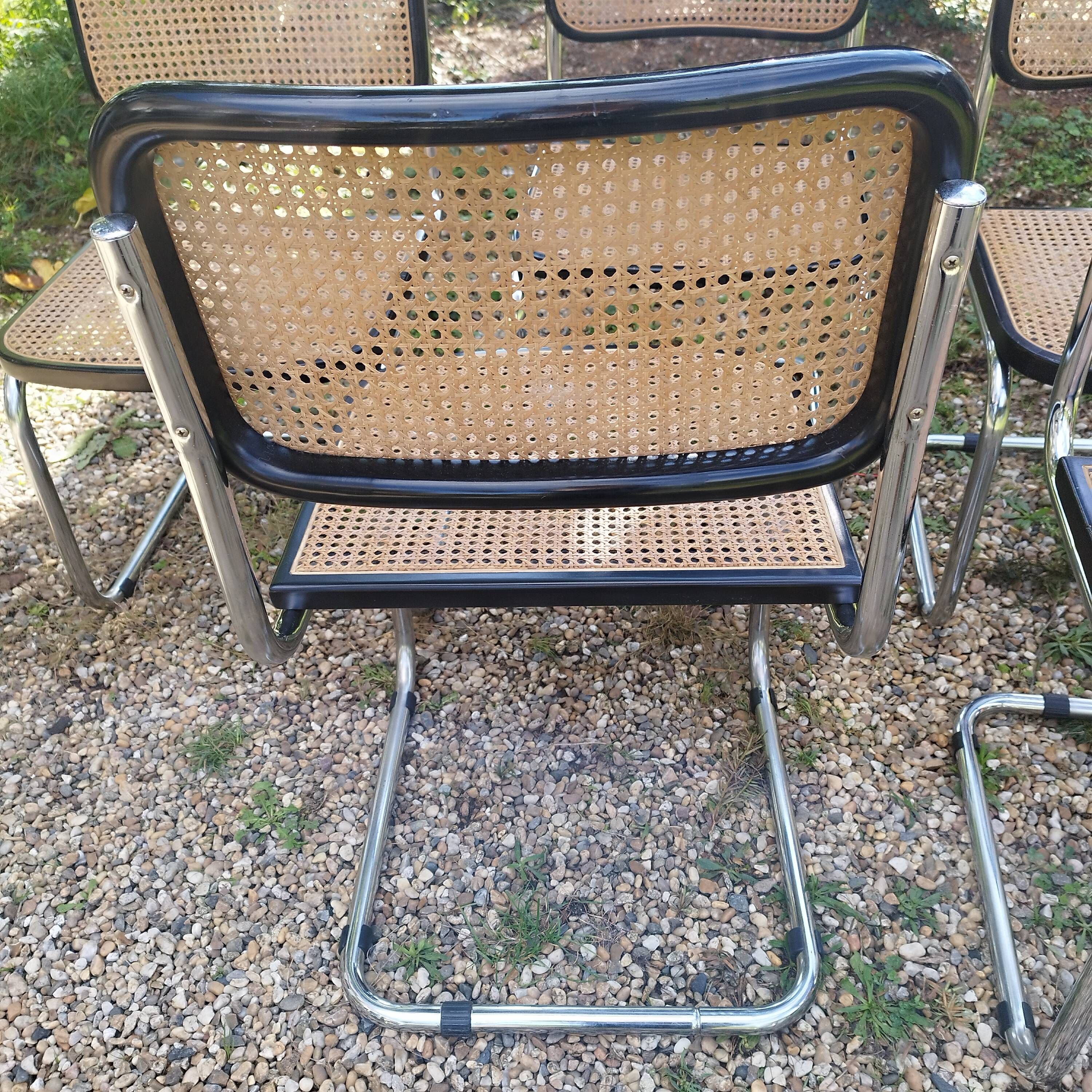 Vintage style chairs Cesca B32 Marcel Breuer