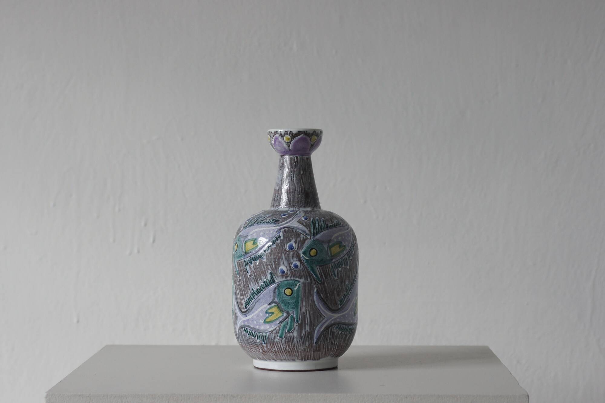 Ceramic Vase from Laholm, Sweden, 1960s