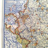 Map Germany and Europe 40s