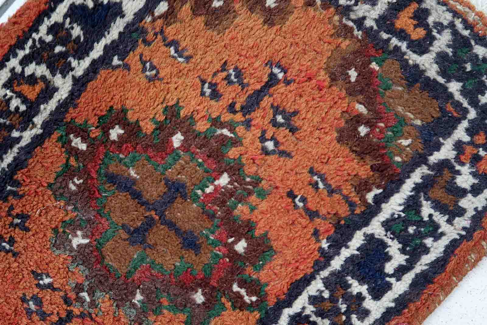 Persian carpet hamadan 41cm x 58cm 1970s