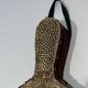 Louis XVI Style Chimney Bellows in Repoussé Brass with Female Effigy