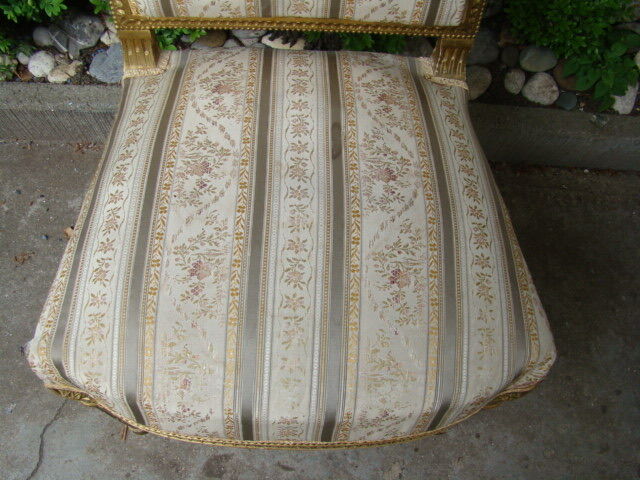 Old Louis XVI fabric chair