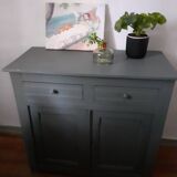 Dark gray Parisian sideboard