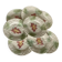 Service of 8 grape barbotine plates SALINS vintage 1970