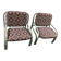 (Lot) 2 Italian armchairs from the 80s (restored)