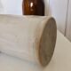Bouteille en grès vernissé beige