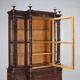 Antique rosewood library, neoclassical decorations, 19th century
