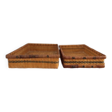 2 paniers en rotin