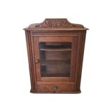 French Art Deco Oak Wall Cabinet, 1930s