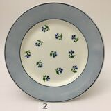 Lot de 6 assiettes plates « digoin sarreguemines » modèle albe
