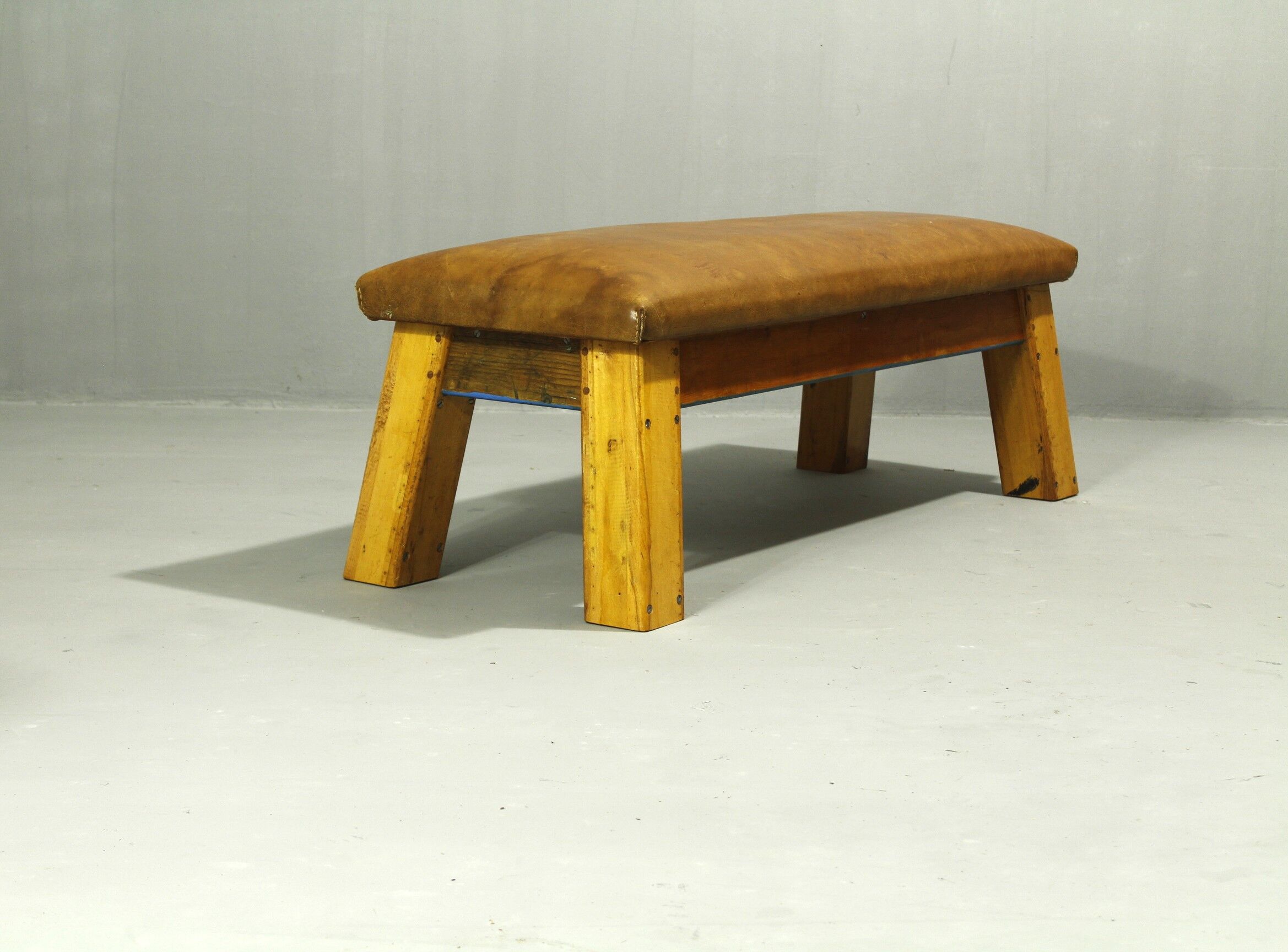 Leather Bench, 1950s II