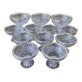 Set of 12 Art Deco ice cream bowls
