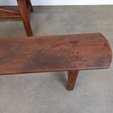 Pair of rustic benches 220 cm