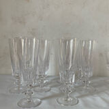 10 Baccarat champagne flutes