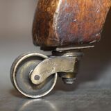 Pair of leather Chesterfield sofas by Howard & Sons