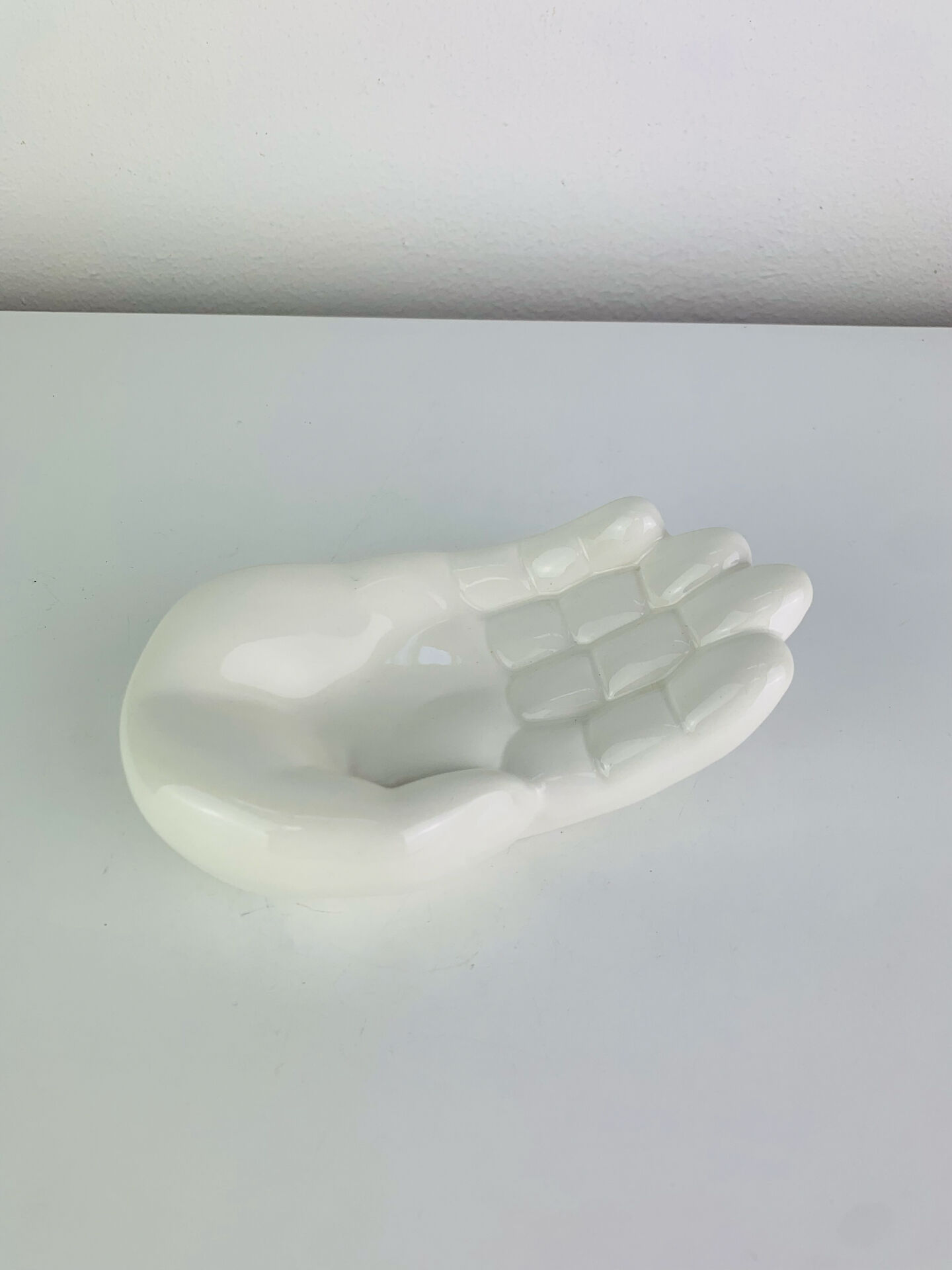 Vintage white ceramic catchall tray