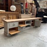 Ancien meuble de métier transformé en meuble télé