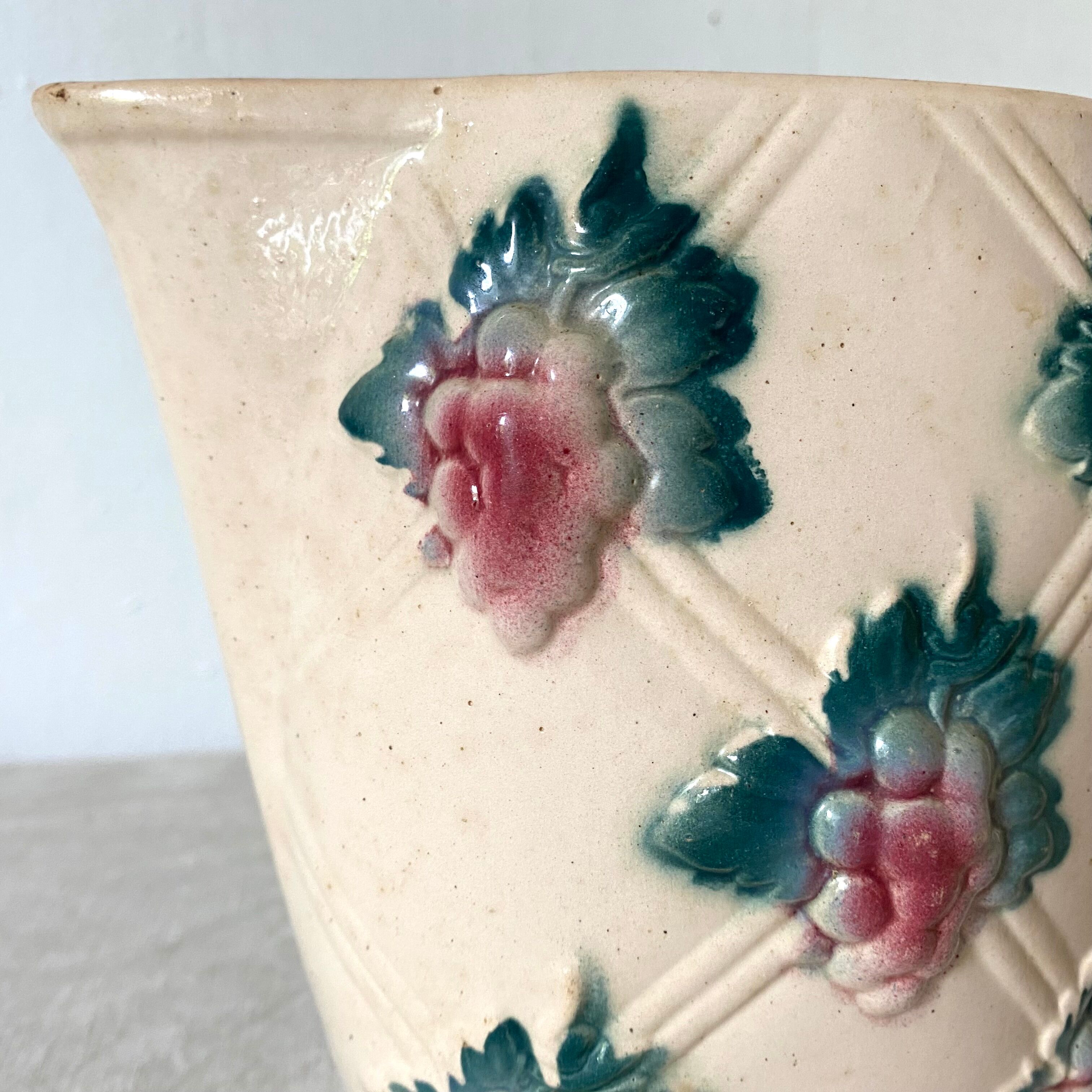 Antique pitcher in Digoin slip