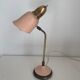 Lampe style cocotte rose et dorée, 1950