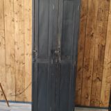 Old wooden factory cloakroom double door industrial furniture