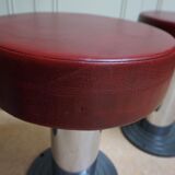 Vintage Belgian Art Deco Style Bar Stools from Frava, 1950s, Set of 4