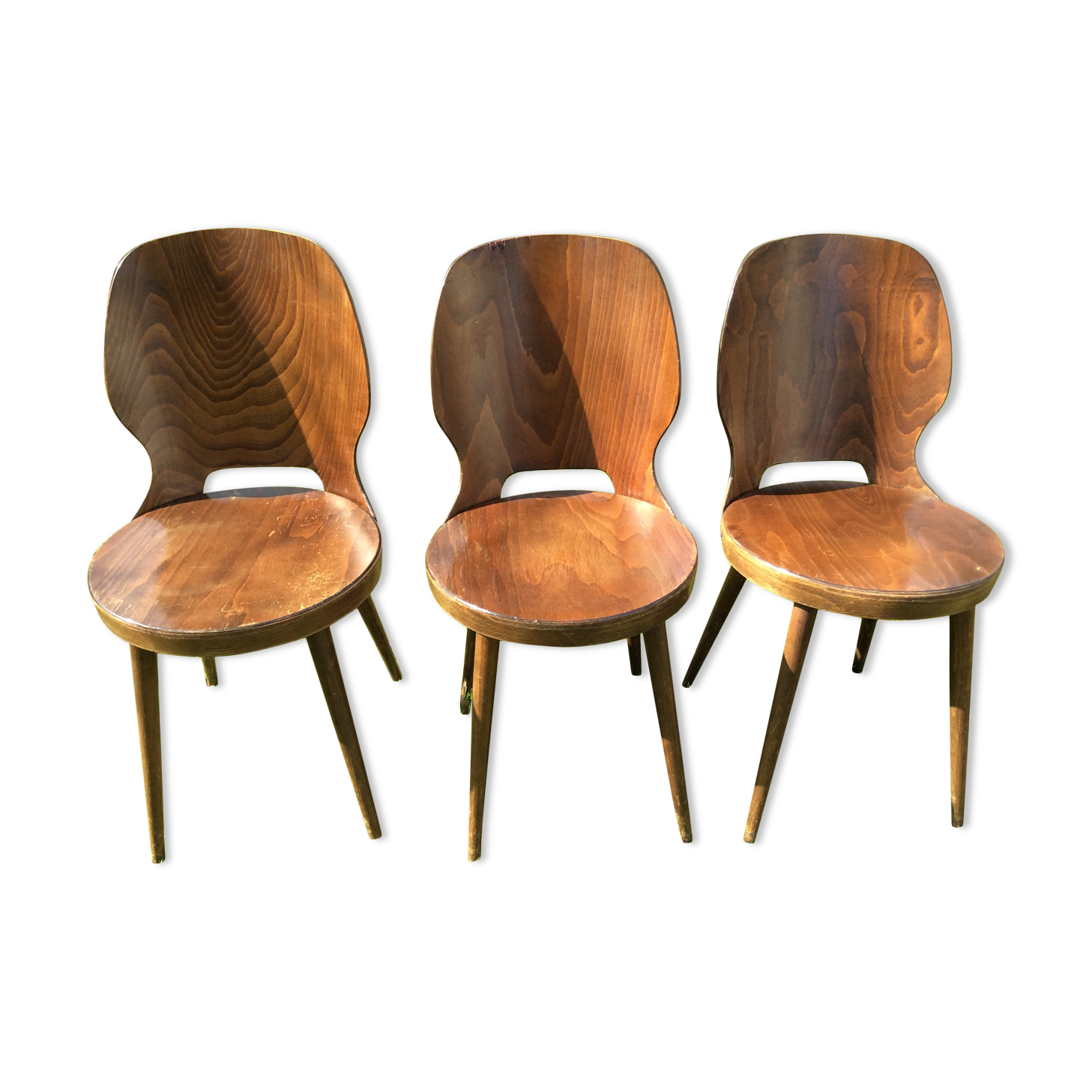 3 bistro chairs