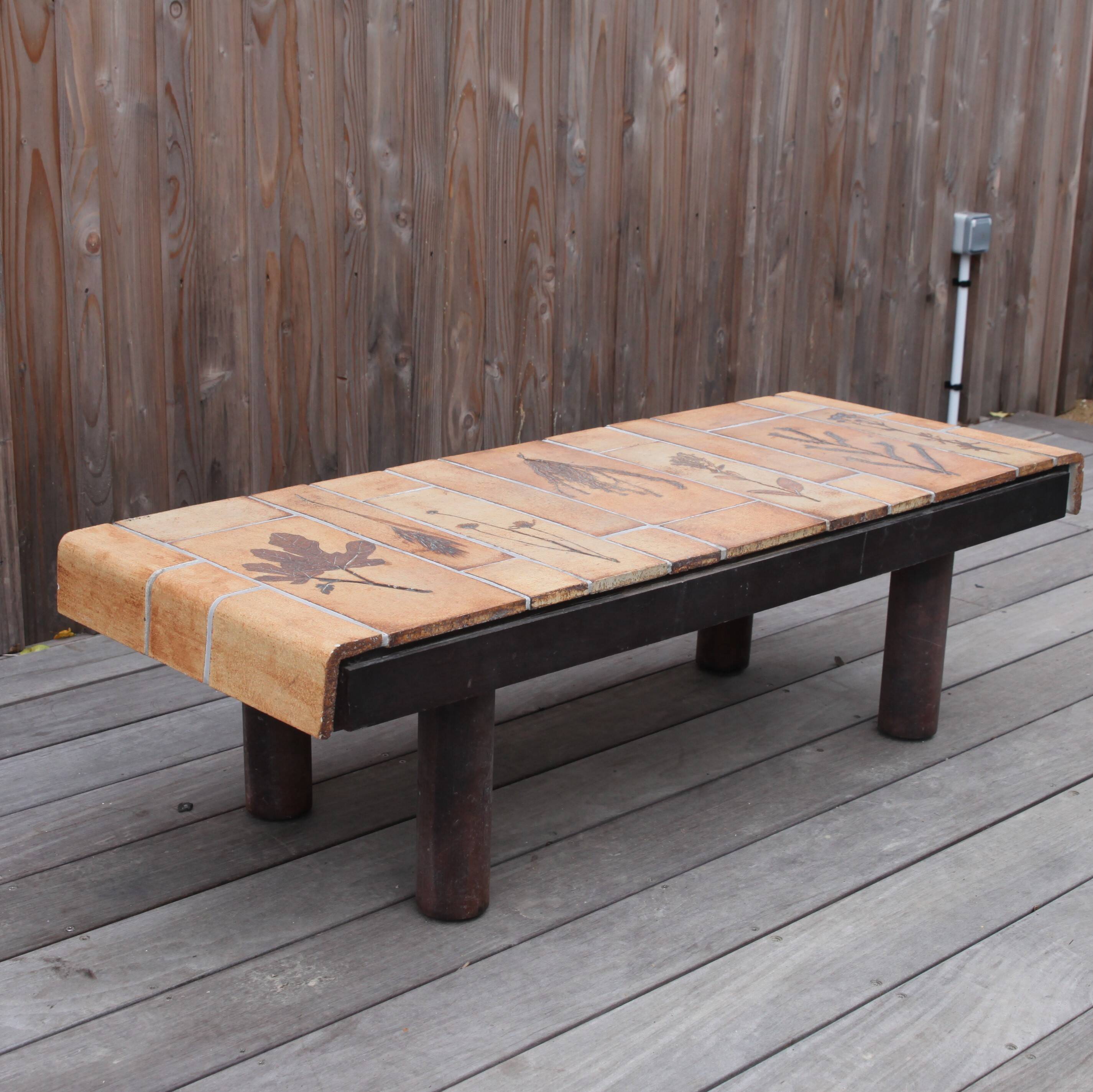 Herbier coffee table by Roger Capron