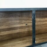 Black forged steel sideboard