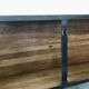 Black forged steel sideboard