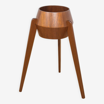 Space age flower pot teak, servex. sweden, 1960s