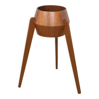 Space age flower pot teak, servex. sweden, 1960s