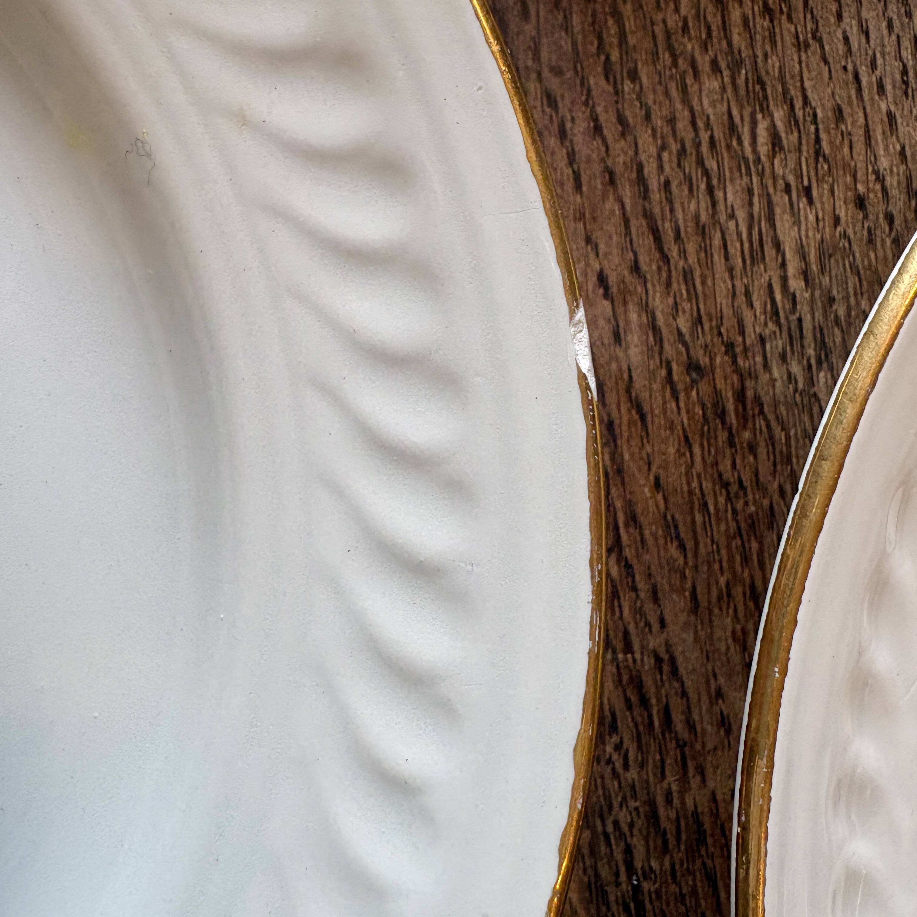 Set of 12 vintage flat plates - Fleurette by Gien