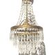 Grapefruit Hot Air Balloon Chandelier * Hollywood Regency * 50s