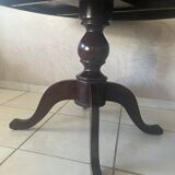 Round solid wood table
