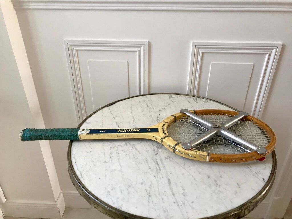 vintage racket with tensioner Mascot 70s