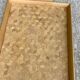Vintage woven bamboo breakfast serving tray