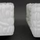 1970s Pair of Milky Glass Square Ceiling Lights, Czechoslovakia