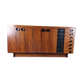 Vintage brutalist highboard, 1970s