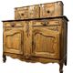Provençal Louis XV style sliding sideboard stamped in fruit wood