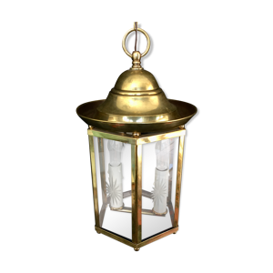 lanterne 2 lumières - bronze