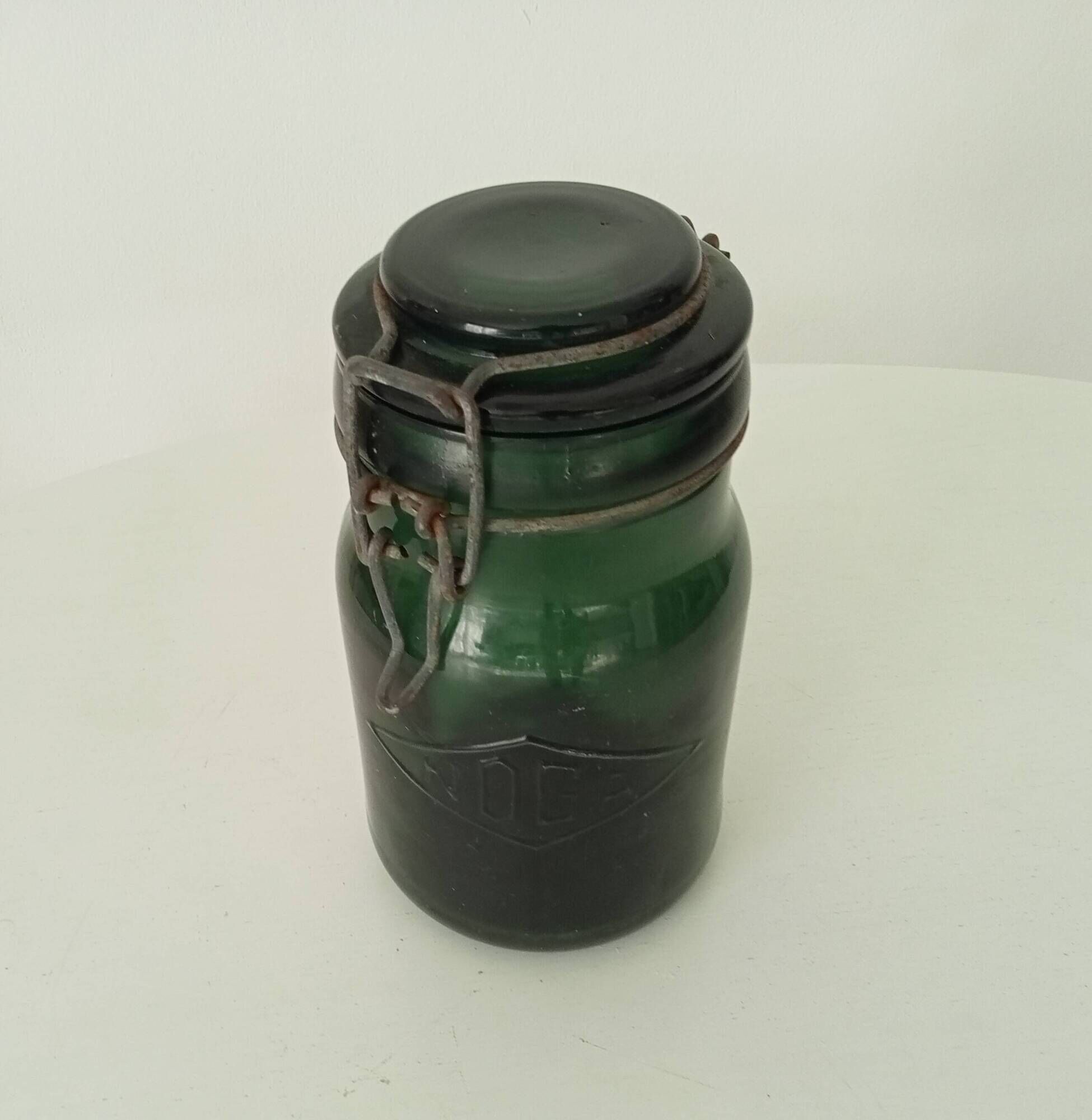 Set of 4 old Noga jars from the 30s/40s