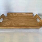 Curved wooden tray