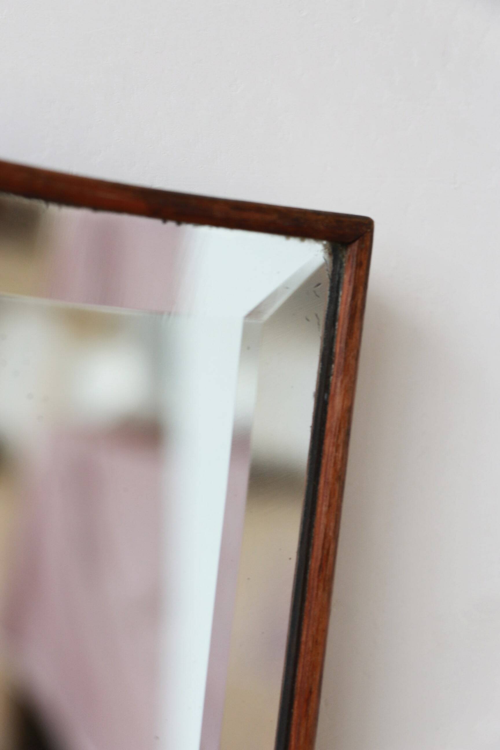 Beveled Mirror - Wooden outline - "Moustache" - 5.0