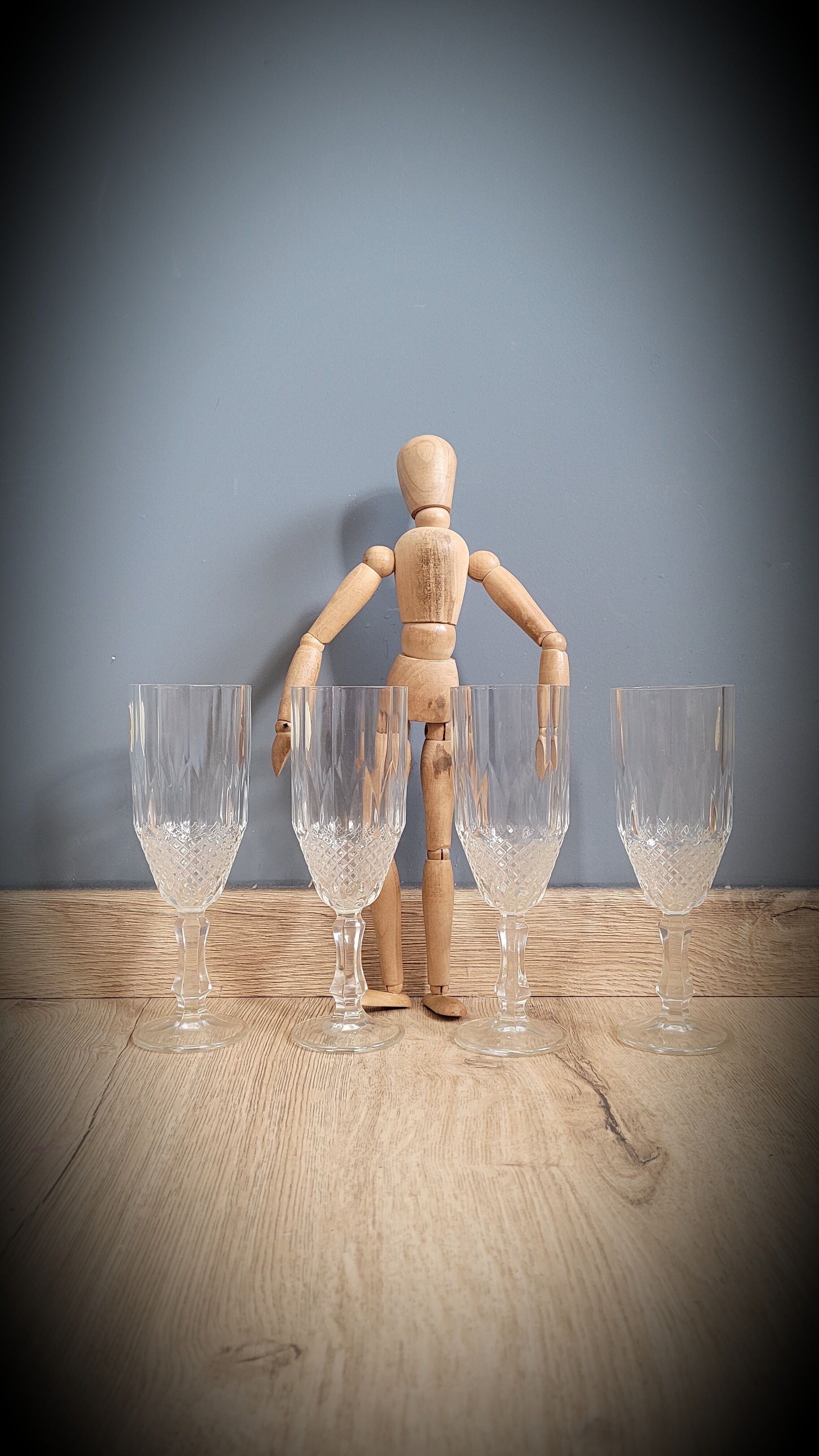 Set 4 glasses champagne