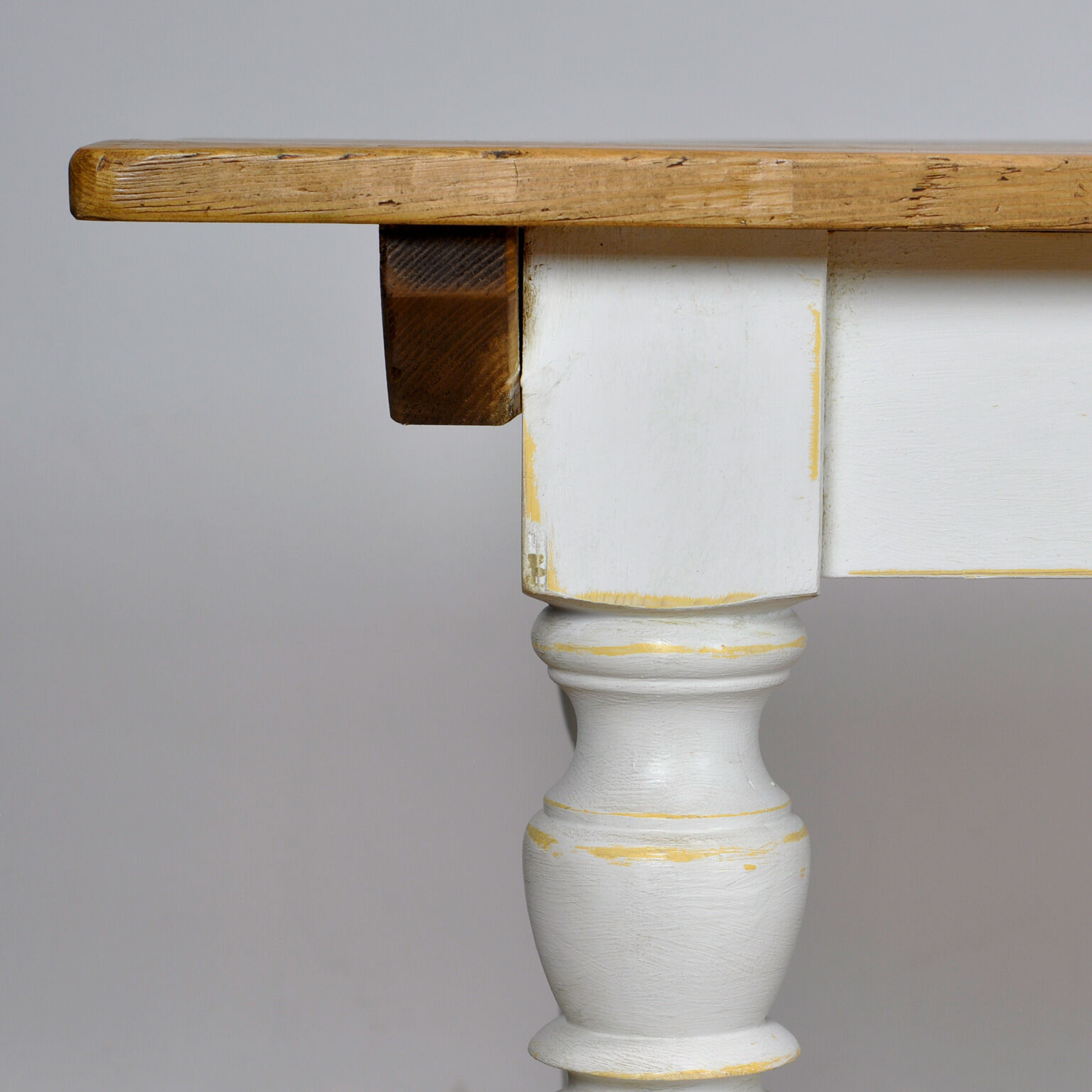 Vintage Pine Table With And Old Top