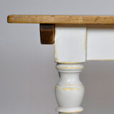 Vintage Pine Table With And Old Top
