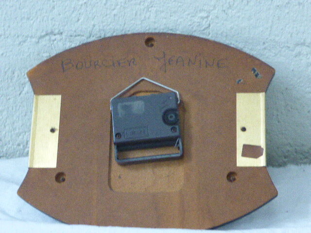 Clock Japy electric vintage 1960, design, black and gold